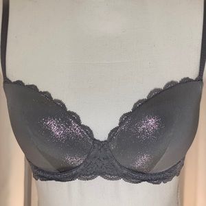 32D Victoria Secret Dream Angels Blue Glitter Bra